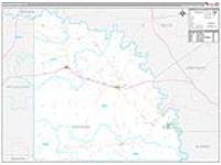 San Saba, Tx Carrier Route Wall Map